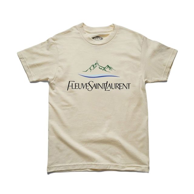 Artgang Fleuve Saint-Laurent T-Shirt in Cream