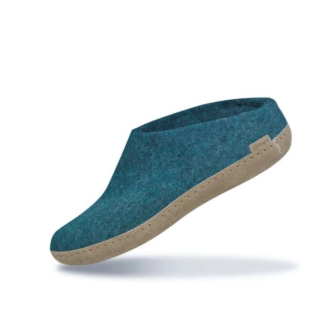 Glerups Slip-On with Petrol Rubber in Blue