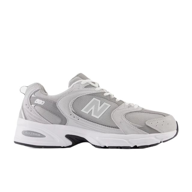 New Balance Unisex 530 in Raincloud with Shadow Grey and Silver Metallic