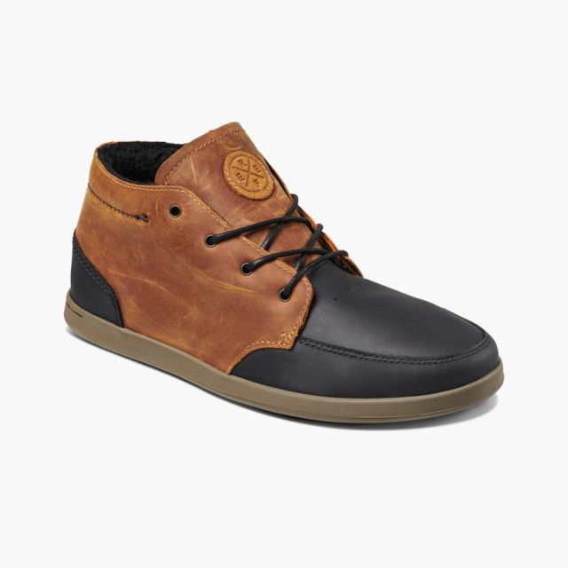 Reef Spiniker Mid Top in Tan/Black