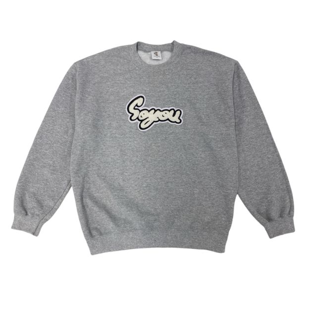 SoYou Clothing Fashion Caterpillar Crewneck in Grey