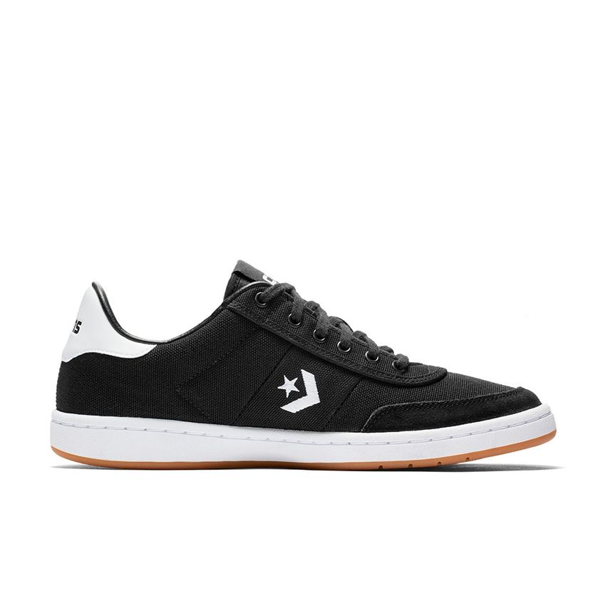 Barcelona Pro Canvas/Suede Low Top in Black/White/White