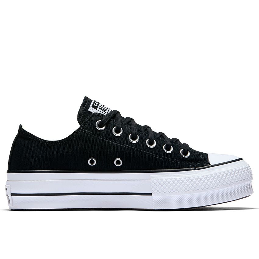 Converse Chuck Taylor All Star Lift Low Top in Black/White/White