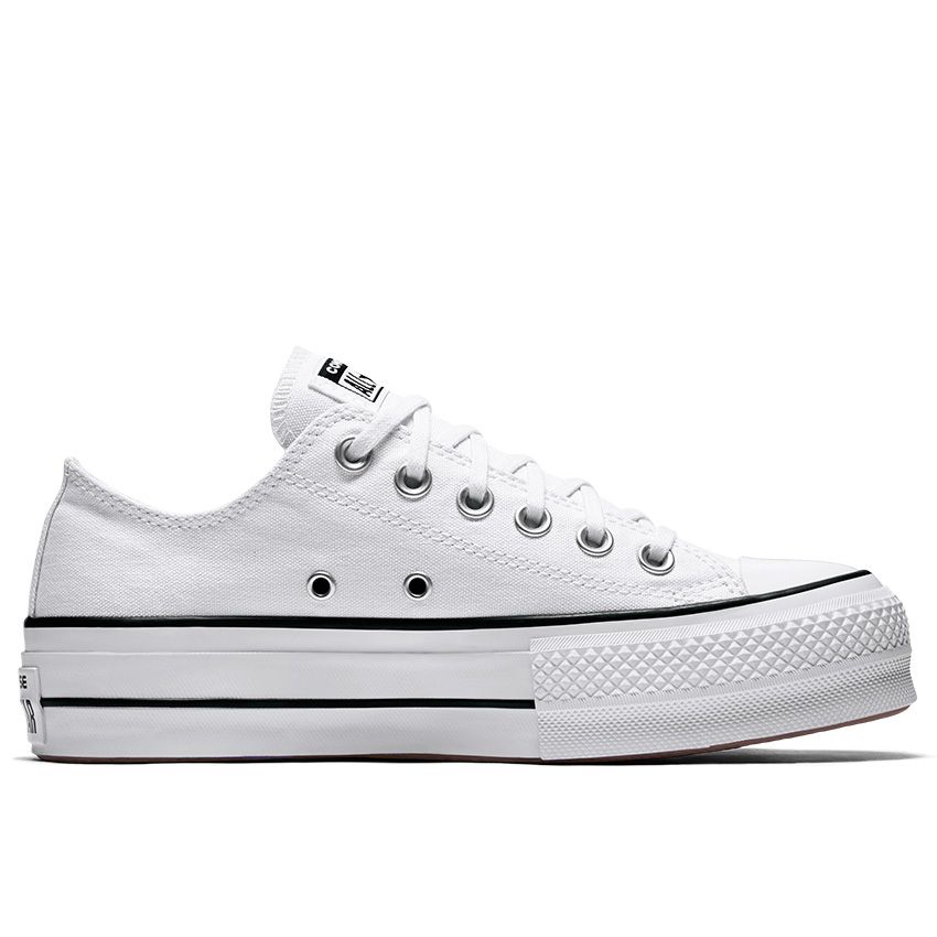 Converse Chuck Taylor All Star Lift Low Top in White/Black/White