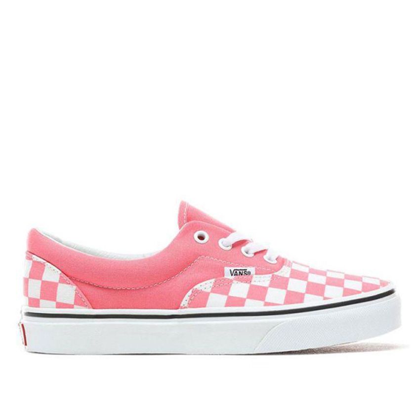 Vans Checkerboard Era in Strawberry Pink/True White