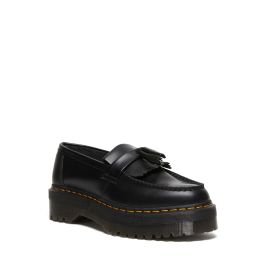 Dr. Martens Adrian Leather Platform Tassel Loafers in Black | NEON 