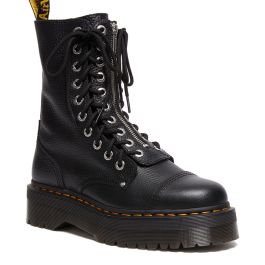 Dr. Martens Sinclair Hi Milled Nappa Leather Platform Boots in Black ...