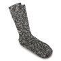 Cotton Slub Women's Socks in Black Gray