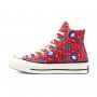 Converse Culture Prints Chuck 70 High Top in Habanero Red/Egret/Rush Blue
