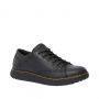 Dr. Martens Maltby Slip Resistant Leather Work Shoes in Black