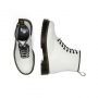 Dr. Martens 1460 Bex Smooth Leather Platform Boots in White