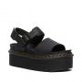 Dr. Martens Voss Women's Leather Strap Platform Sandals in Black