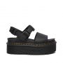 Dr. Martens Voss Women's Leather Strap Platform Sandals in Black