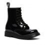 Dr. Martens 1460 Mono Patent Leather Lace Up Boots in Black