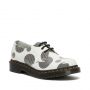 Dr. Martens 1461 Women's Polka Dot Smooth Leather Oxford Shoes in White/Black