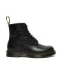 Dr. Martens 1460 Flames Emboss Leather Lace Up Boots in Black