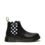 Dr. Martens Youth 2976 Leonore Faux Fur Lined Leather Chelsea Boots in Black