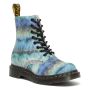 Dr. Martens 1460 Pascal Tie Dye Leather Lace Up Boots in Blue