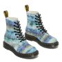 Dr. Martens 1460 Pascal Tie Dye Leather Lace Up Boots in Blue