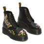 Dr. Martens Sinclair Floral Bloom Leather Platform Boots in Black+Multi