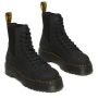 Dr. Martens Jadon Nubuck Leather Platform Boots in Black