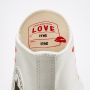 Chuck Taylor All Star Lift Platform Embroidered Hearts High Top in Vintage White/University Red/Cherry Blossom