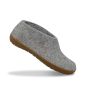 Glerups Shoe with natural rubber sole in Grey