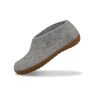 Glerups Shoe with natural rubber sole in Grey