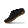 Glerups Slip-on with natural rubber sole in Charcoal