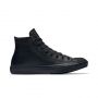 Converse Chuck Taylor All Star Leather High Top in Black Monochrome
