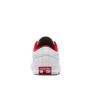 Converse One Star Perforated Leather Low Top in White/Athletic Navy/Enamel Red