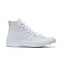 Converse Chuck Taylor All Star Canvas High Top in White Monochrome