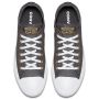 Converse Chuck Taylor All Star Washed Linen Low Top in Almost Black/Almost Black/White