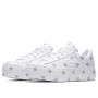 Converse One Star Polka Dot Platform Low Top in White/Mouse/White