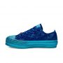 Converse x Miley Cyrus Chuck Taylor All Star Lift Low Top Velvet in Gnarly Blue/Blue/Gnarly Blue
