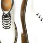 Dr. Martens 1460 Smooth Leather Lace Up Boots in White Smooth