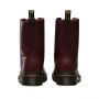 Dr. Martens 1490 Smooth Leather Mid Calf Boots in Cherry Red Smooth