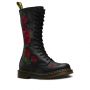 Dr. Martens 1490 Vonda Leather Mid Calf Boots in Black Softy T