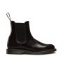 Dr. Martens Flora Women's Arcadia Leather Chelsea Boots in Cherry Red Classic Rub Off