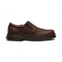 Dr. Martens Boyle Men's Grizzly Leather Slip On Shoes in Dark Brown Grizzly