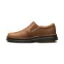 Dr. Martens Boyle Men's Grizzly Leather Slip On Shoes in Tan Grizzly