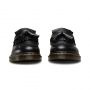 Dr. Martens Adrian Yellow Stitch Leather Tassel Loafers in Black Smooth