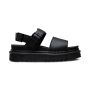 Dr. Martens Voss Women's Leather Strap Sandals in Black Hydro Leather