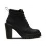 Dr. Martens Averil Women's Leather Heeled Ankle Boots in Black Sendal
