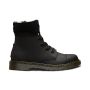 Dr. Martens Youth Fur Lined Aimilita Leather Boots in Black Mohawk