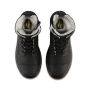 Dr. Martens Youth Fur Lined Aimilita Leather Boots in Black Mohawk