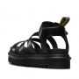 Dr. Martens Blaire Women's Brando Leather Gladiator Sandals in Black