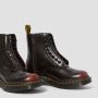 Dr. Martens 1460 Women's Pascal Leather Zipper Boots in Cherry Red Arcadia Leather