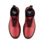 Dr. Martens 1460 Smooth Leather Lace Up Boots in Satchel Red Smooth
