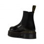 Dr. Martens 2976 Polished Smooth Platform Chelsea Boots in Black Polished Smooth